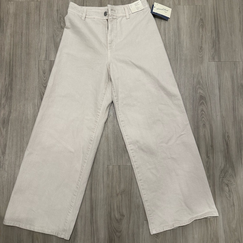 High rise sailor wide leg jeans